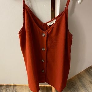 Button down tank top